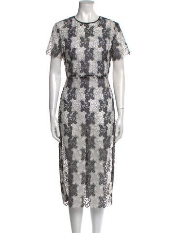 Diane von Furstenberg Dresses Lace Pattern Midi Length Dress US 0 | XS