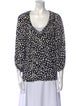 Diane von Furstenberg Silk Animal Print Blouse