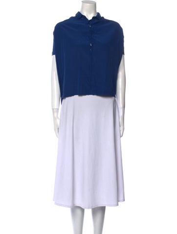 Diane von Furstenberg Tops Silk Mock Neck Sweatshirt US 2 | XS