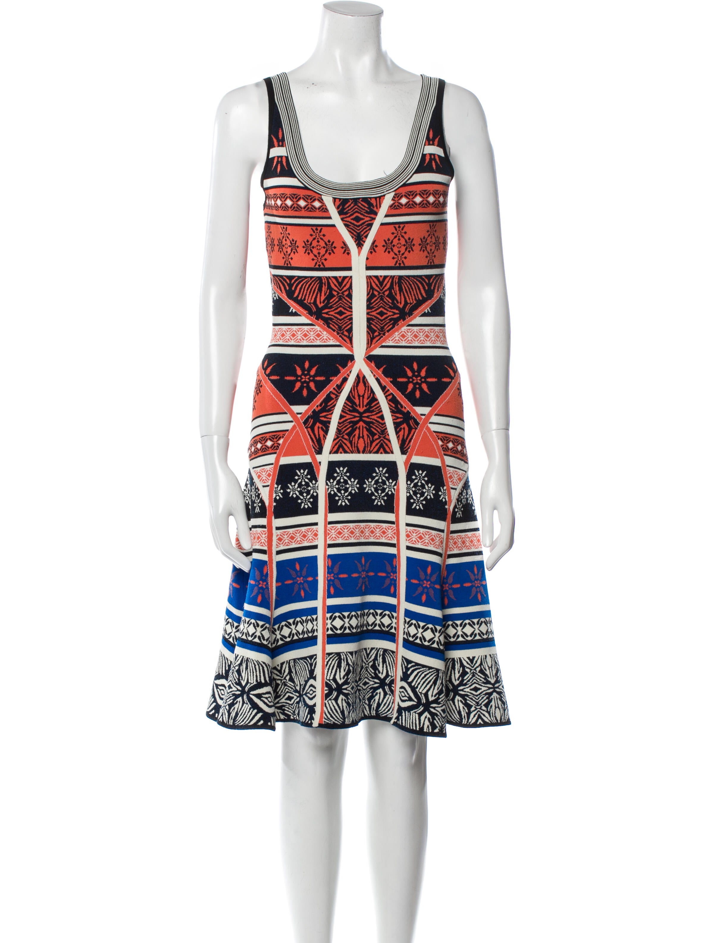 Diane von Furstenberg Printed Knee-Length Dress