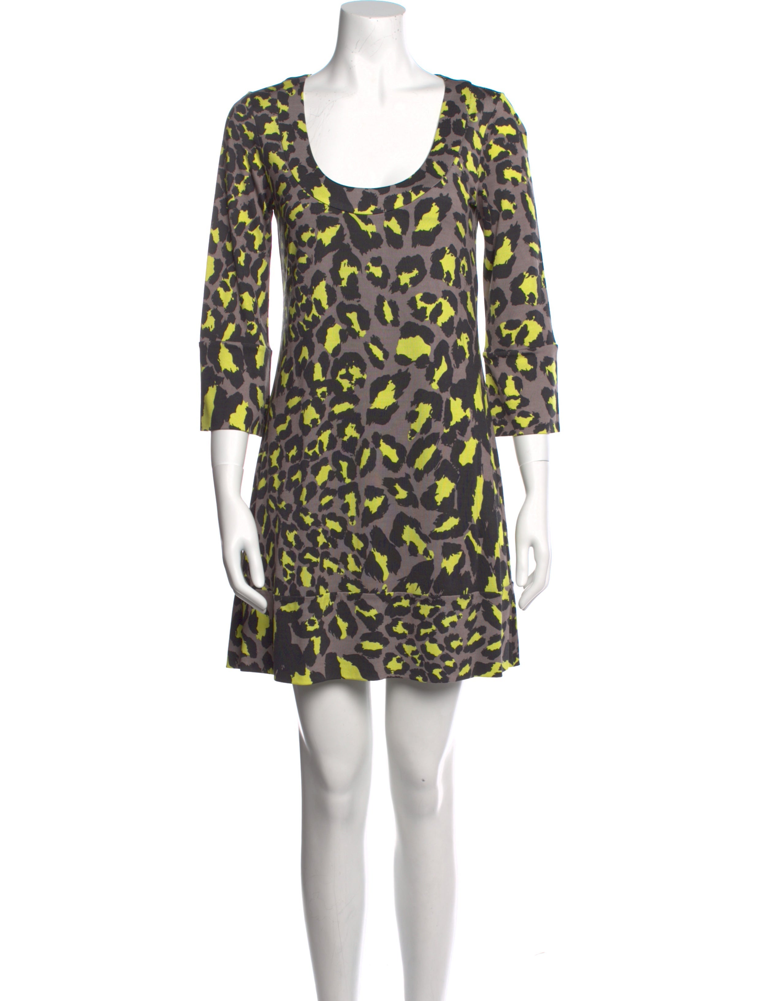 Diane von Furstenberg Animal Print Mini Dress