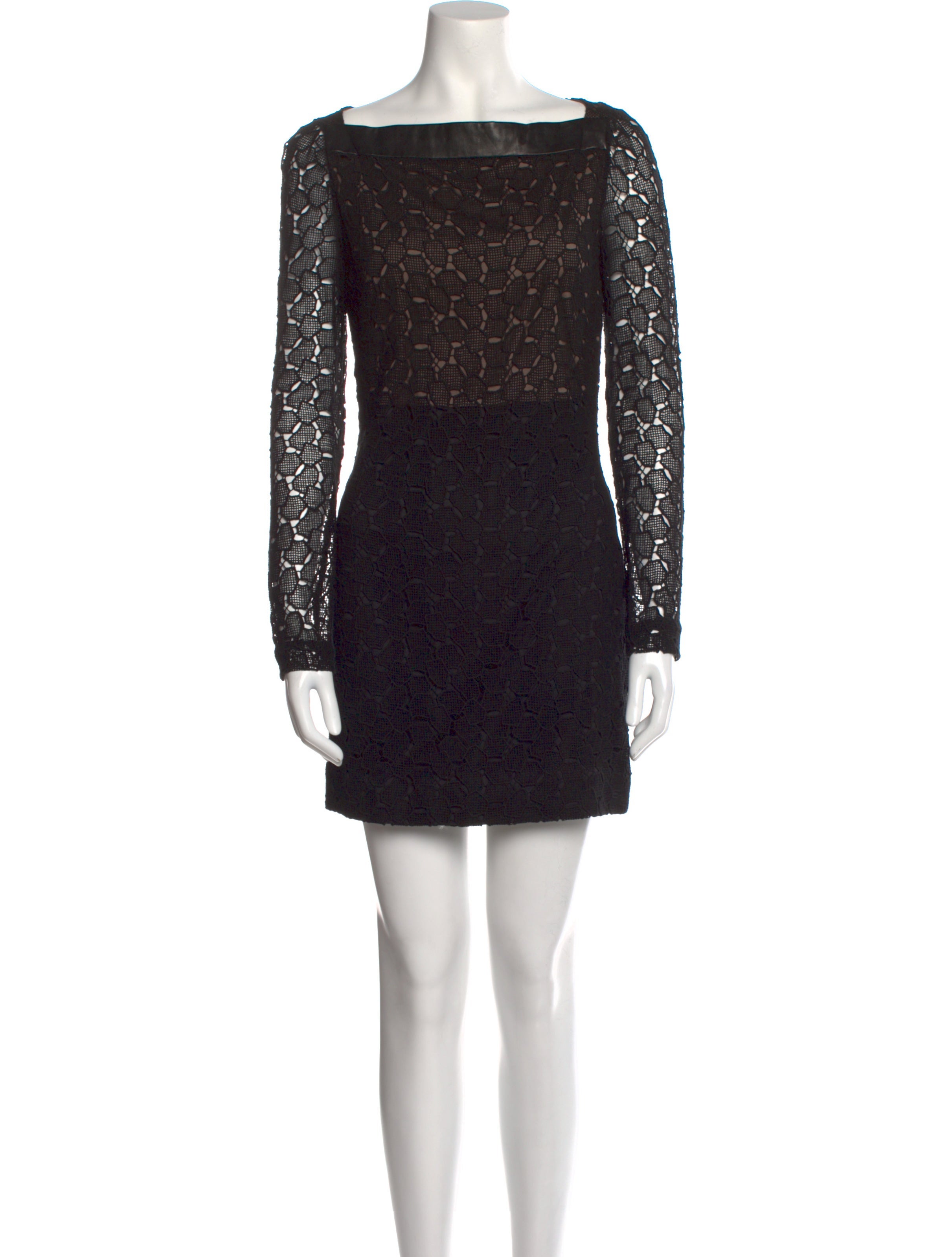 Diane von Furstenberg Lace Pattern Mini Dress