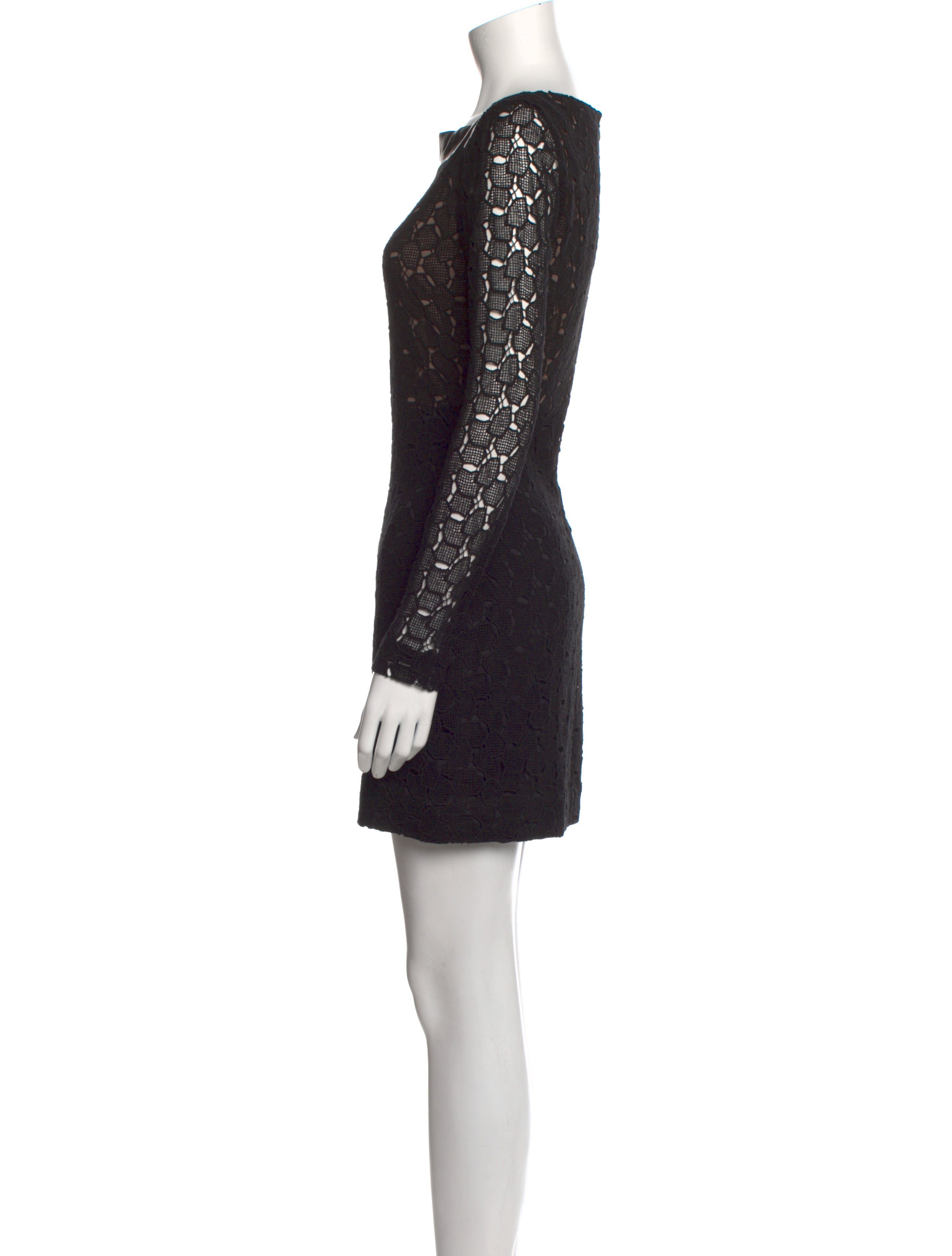 Diane von Furstenberg Lace Pattern Mini Dress