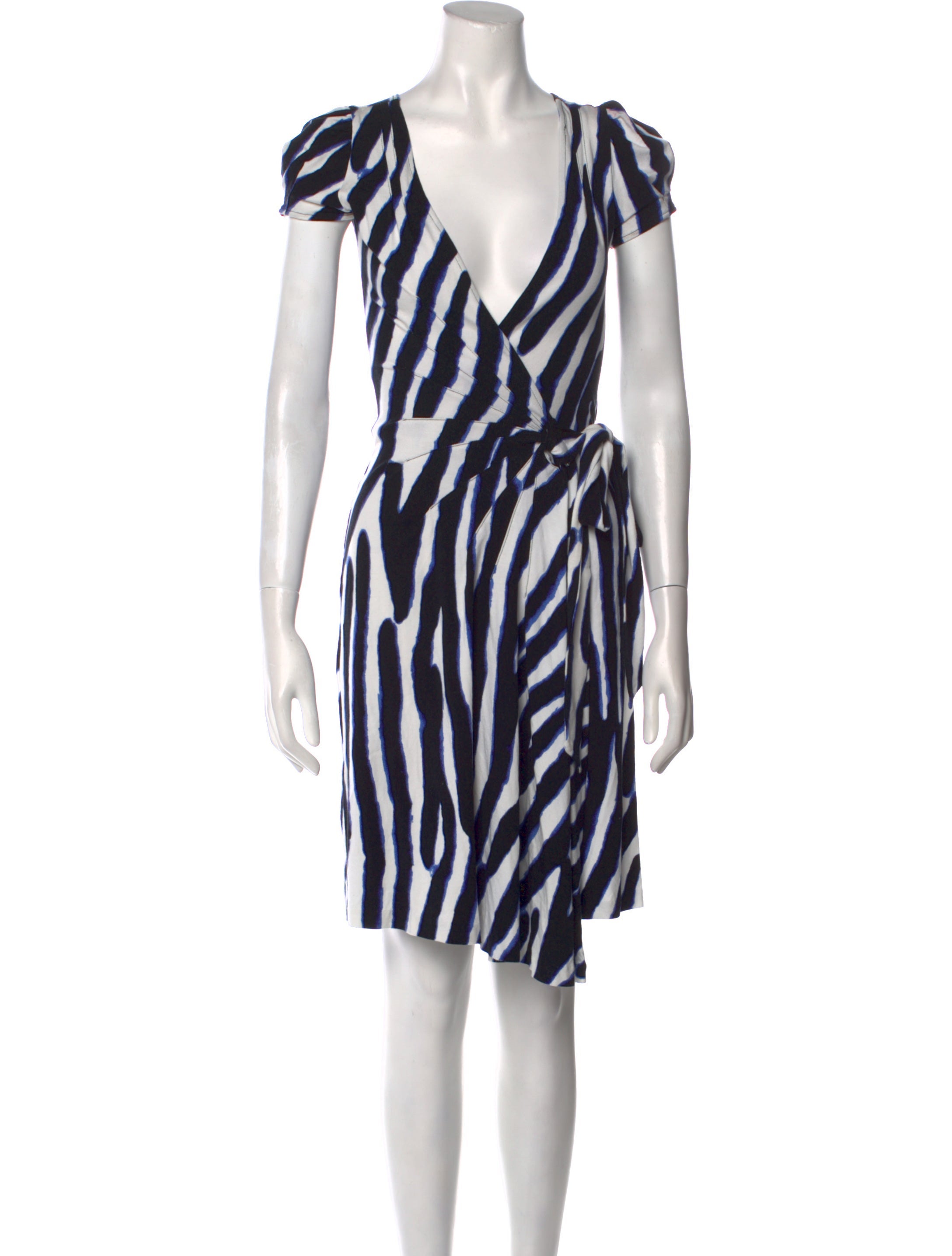 diane von furstenberg blue and white wrap dress Abigail Silk Jersey Maxi Wrap Dress main image 1