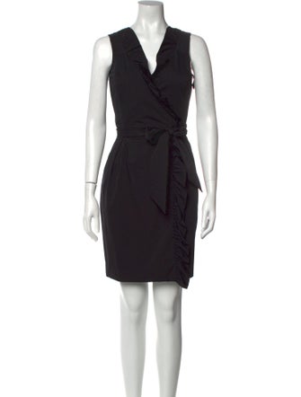 Diane von Furstenberg V-Neck Knee-Length Dress