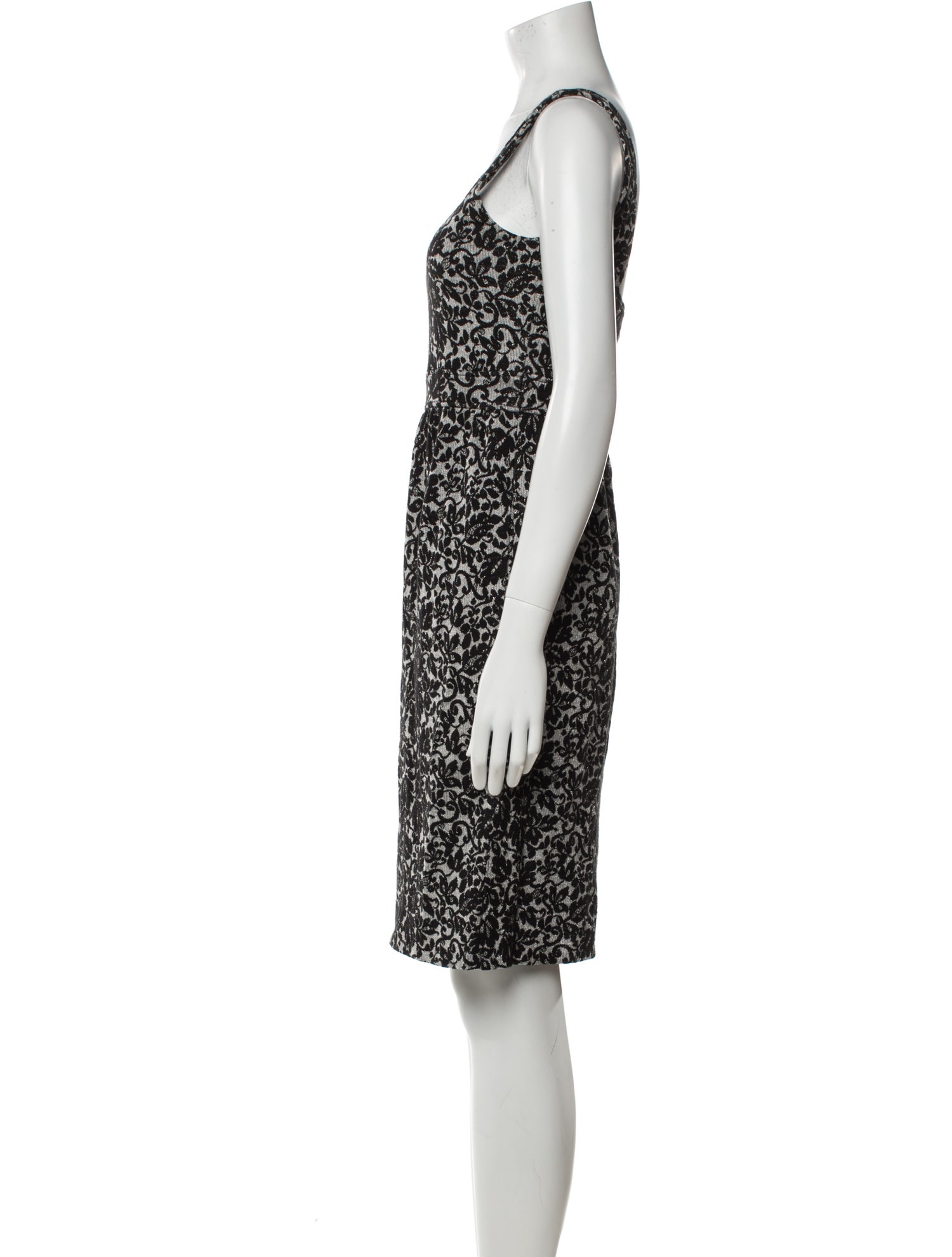 Diane von Furstenberg Lace Pattern Knee-Length Dress