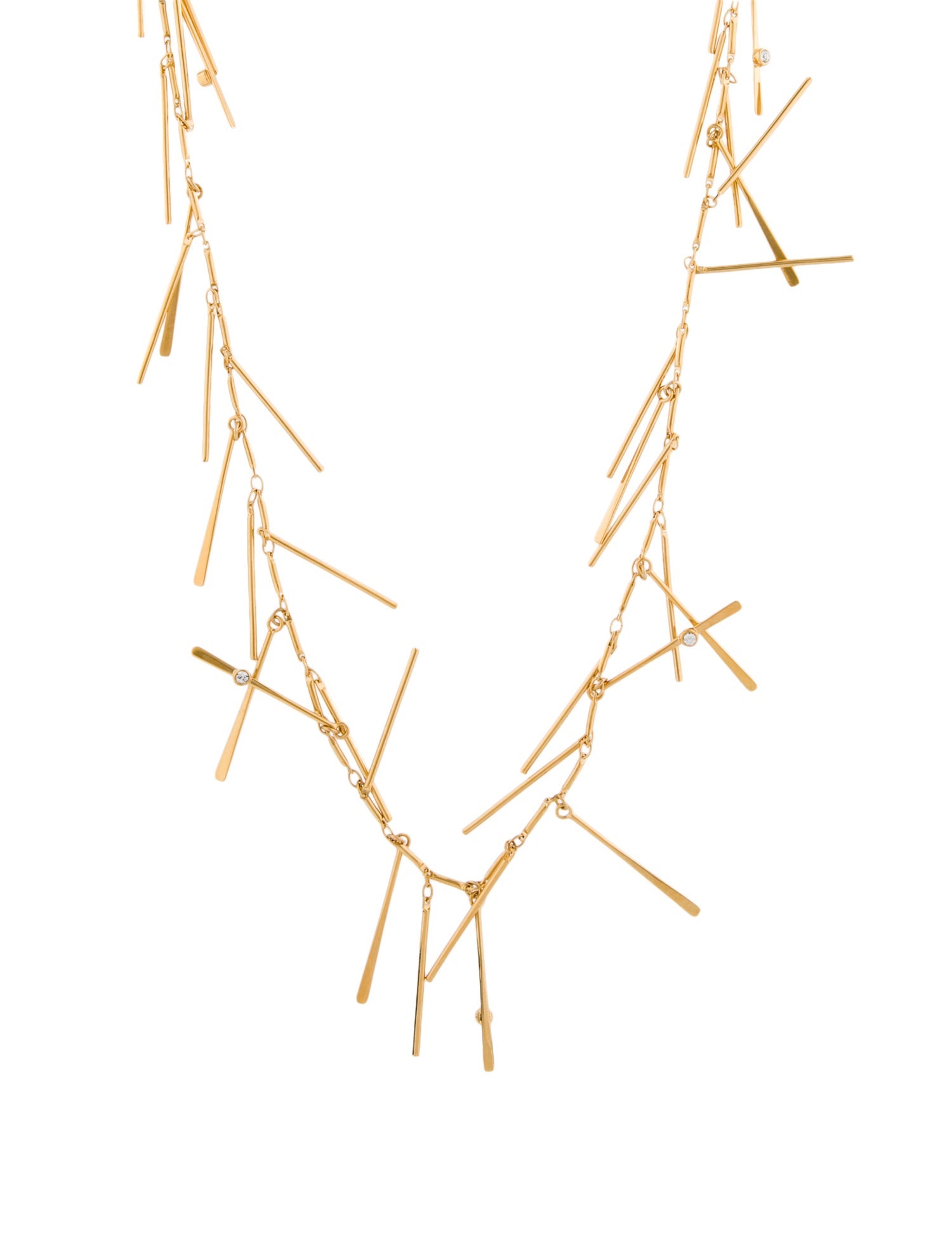 Diane Von Furstenberg Silver Collar Necklace