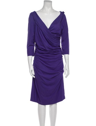 Diane von Furstenberg V-Neck Knee-Length Dress