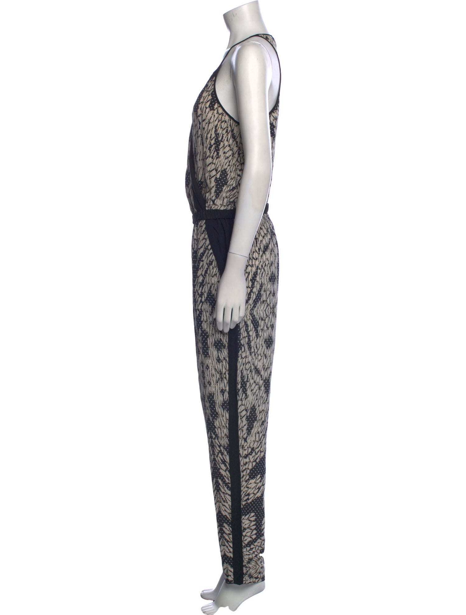 Diane von Furstenberg Silk Printed Jumpsuit