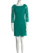Diane von Furstenberg Lace Pattern Mini Dress