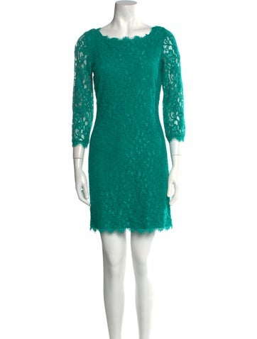 Diane von Furstenberg Dresses Lace Pattern Mini Dress US 4 | S