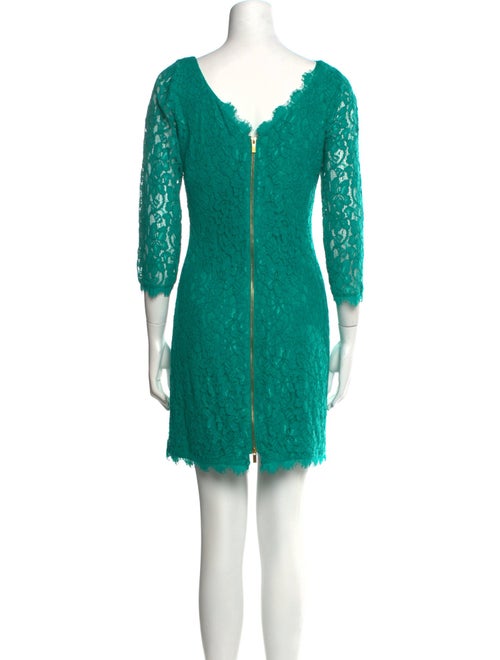 Diane von Furstenberg Lace Pattern Mini Dress