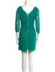 Diane von Furstenberg Lace Pattern Mini Dress