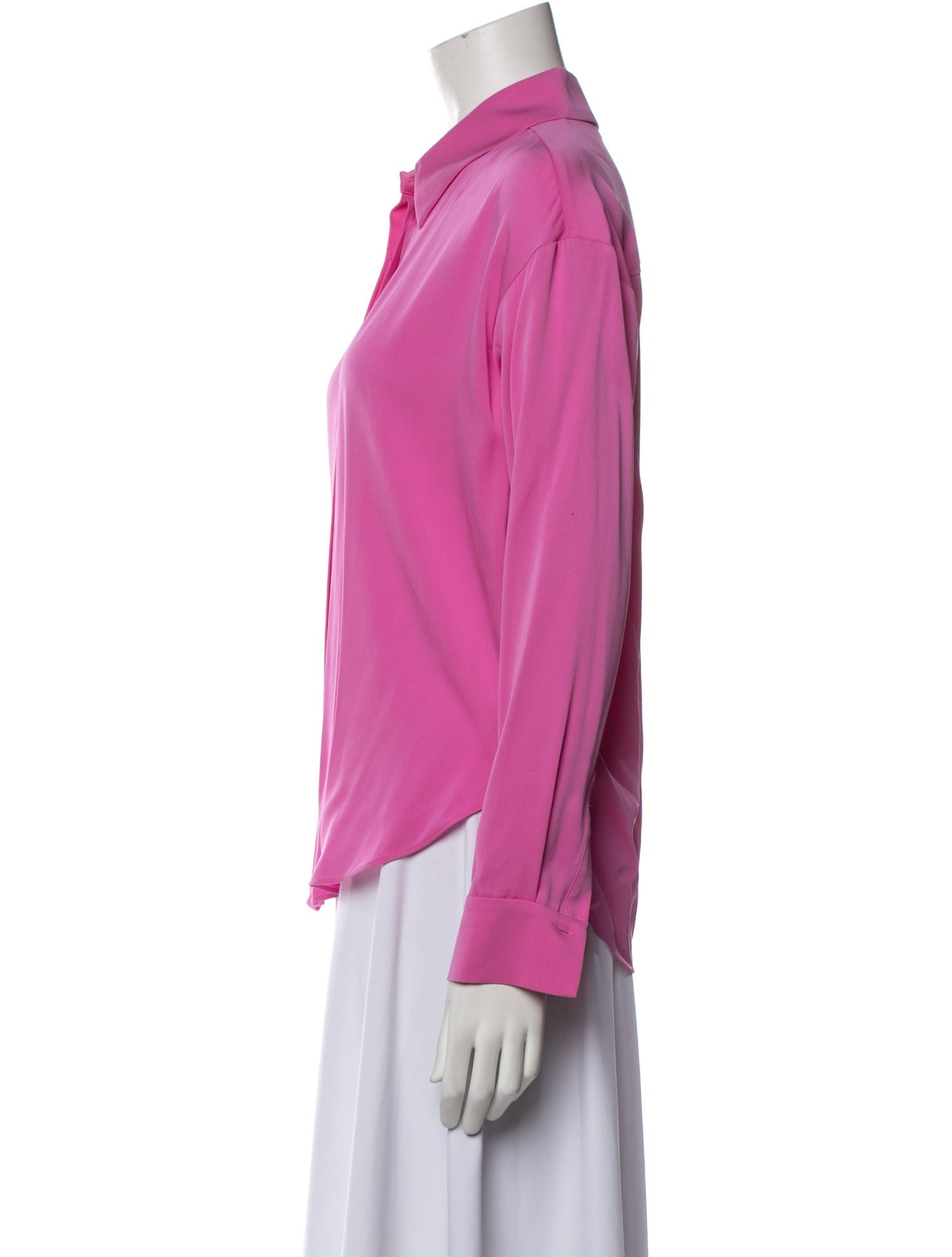 Diane von Furstenberg Long Sleeve Button-Up Top