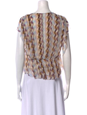 Diane von Furstenberg Silk Printed Blouse