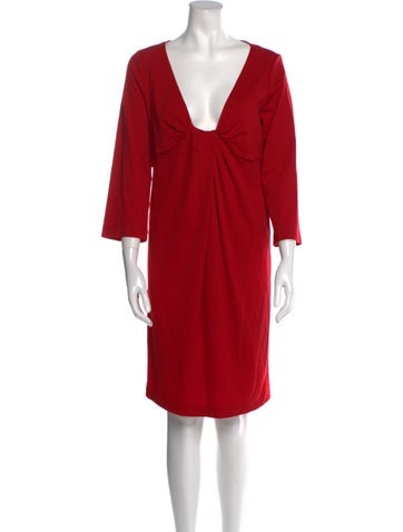 Diane von Furstenberg Dresses V-Neck Knee-Length Dress Petite