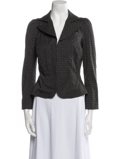 Diane von Furstenberg Polka Dot Print Blazer