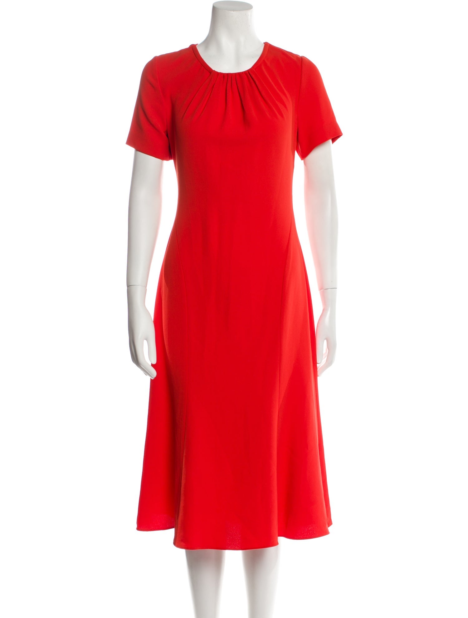 Diane von Furstenberg Crew Neck Midi Length Dress w/ Tags - Orange Dresses,  Clothing - WDI490049 | The RealReal