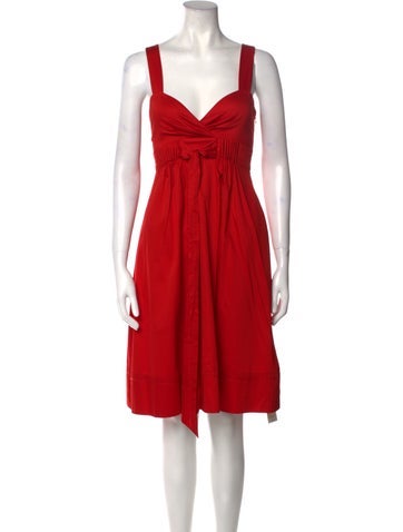 Diane von Furstenberg Dresses V-Neck Knee-Length Dress US 2 | XS