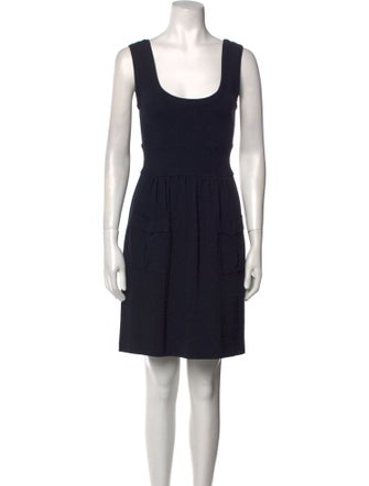 Diane von Furstenberg Scoop Neck Mini Dress