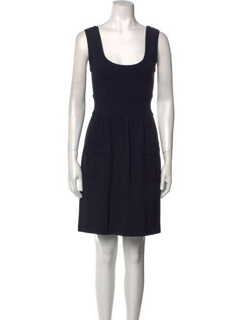 Diane von Furstenberg Scoop Neck Mini Dress