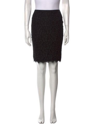 Diane von Furstenberg Skirts Lace Trim Embellishment Knee-Length Skirt US 0 | XS