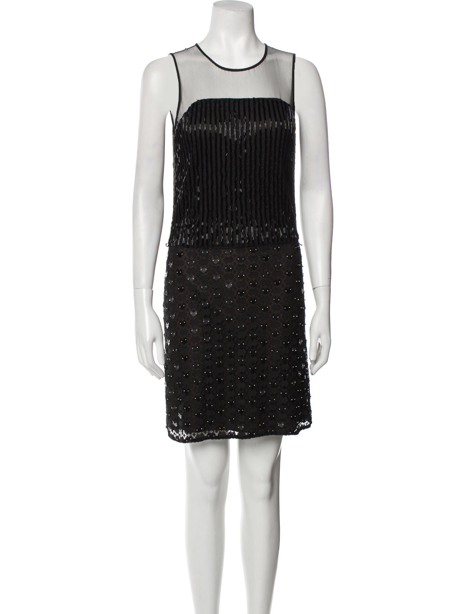 Diane von Furstenberg Crew Neck Mini Dress