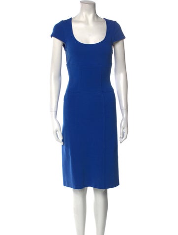 Diane von Furstenberg Dresses Scoop Neck Knee-Length Dress US 2 | XS