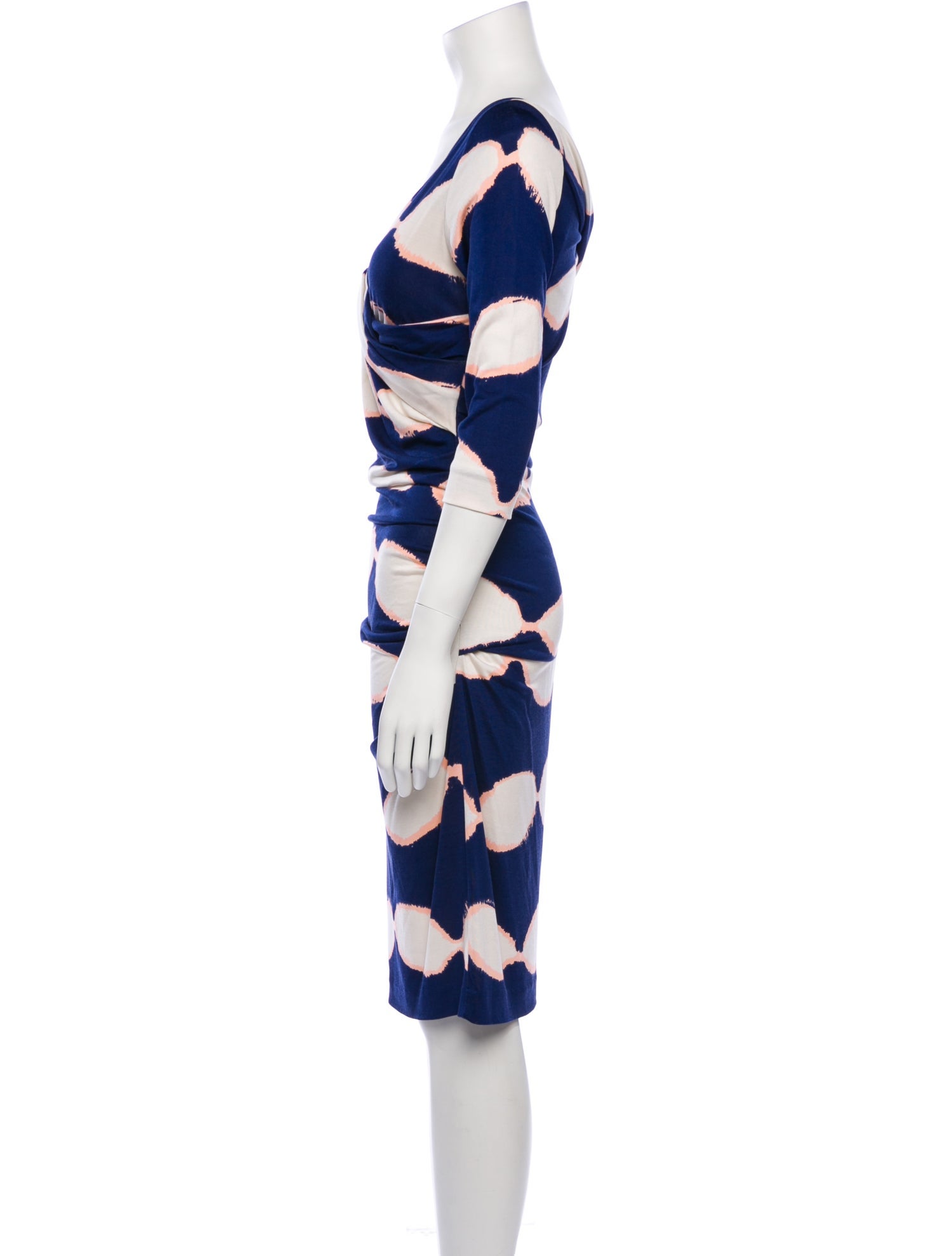 Diane von Furstenberg Printed Knee-Length Dress
