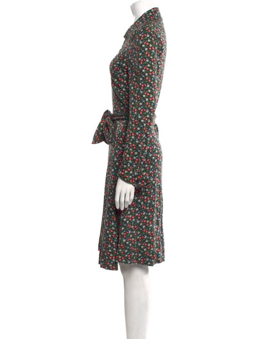 Diane von Furstenberg Floral Print Knee-Length Dress