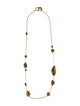 Diane von Furstenberg Twig Dew Drop Long Station Necklace