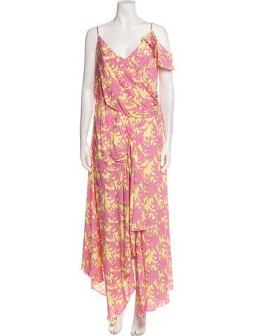 Diane von Furstenberg Dresses Floral Print Long Dress M
