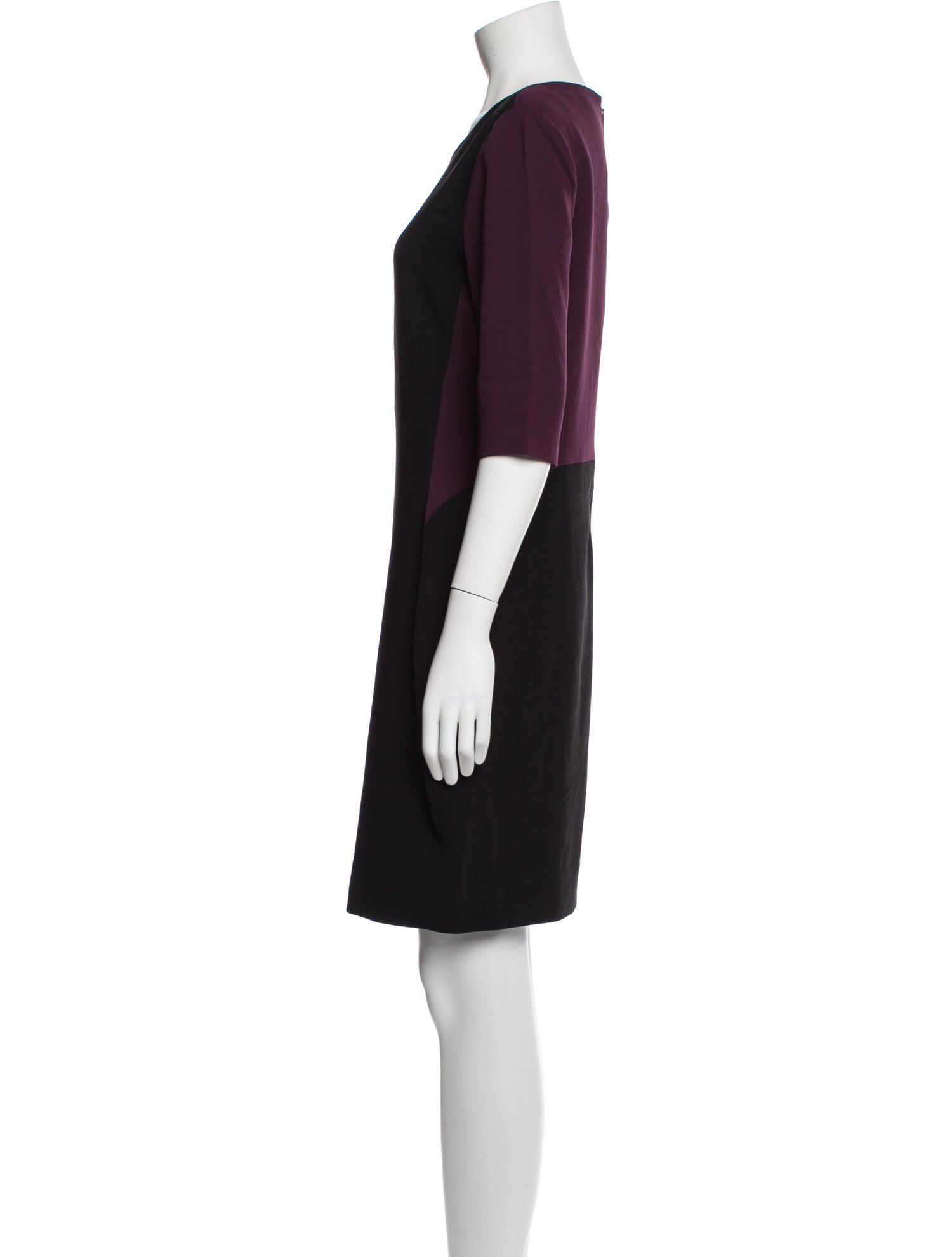 Diane von Furstenberg Scoop Neck Mini Dress