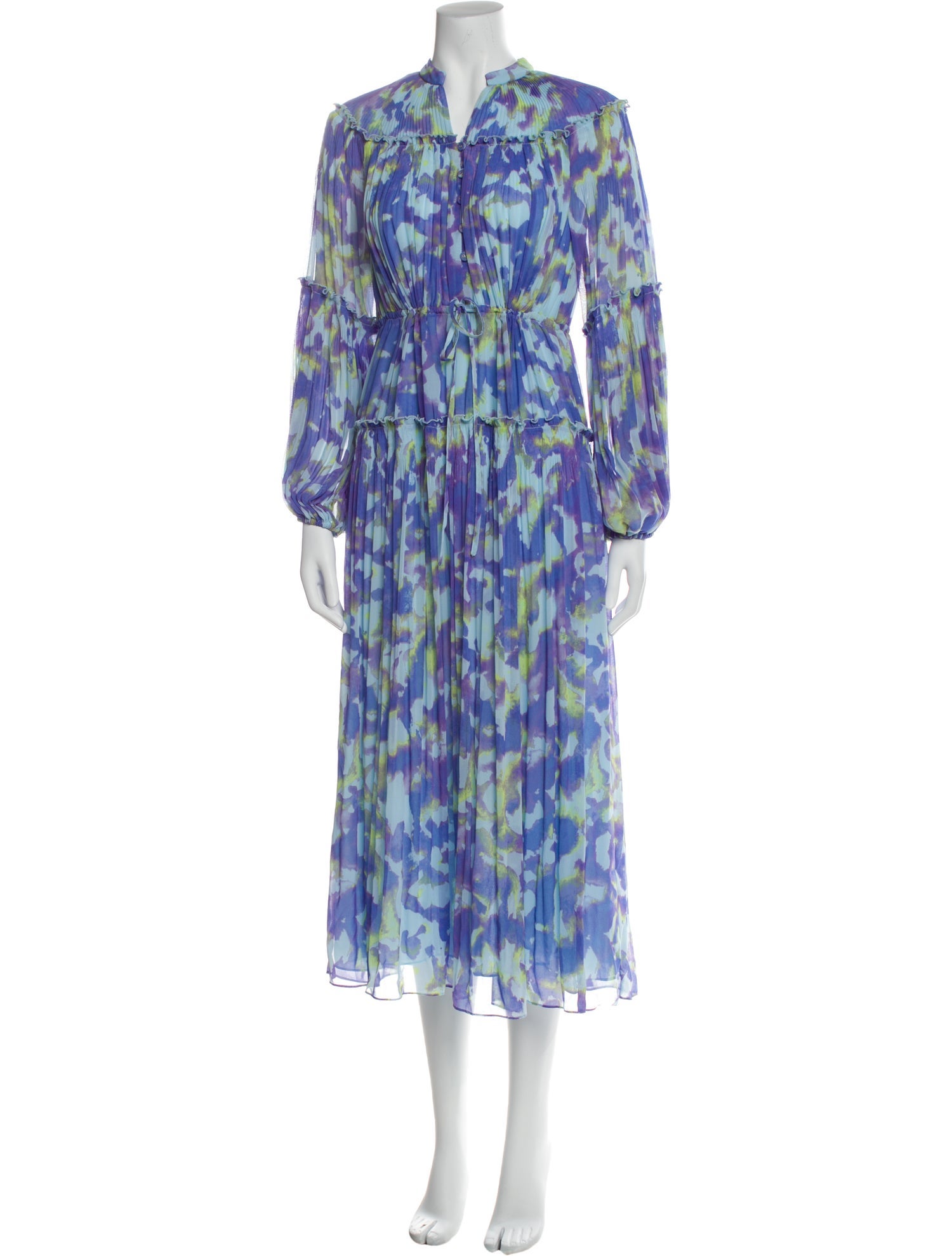 Diane von Furstenberg Floral Print Long Dress