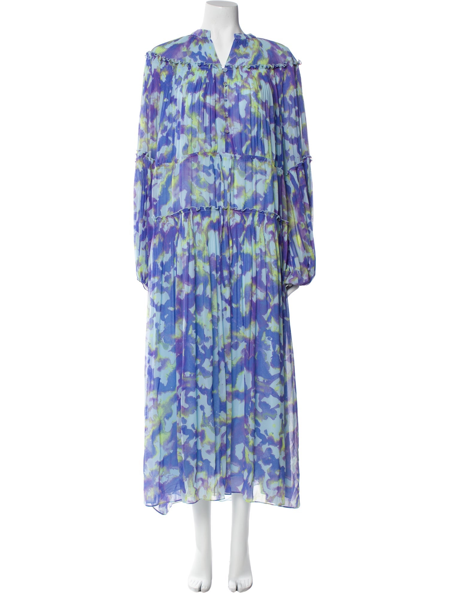 Diane von Furstenberg Floral Print Long Dress