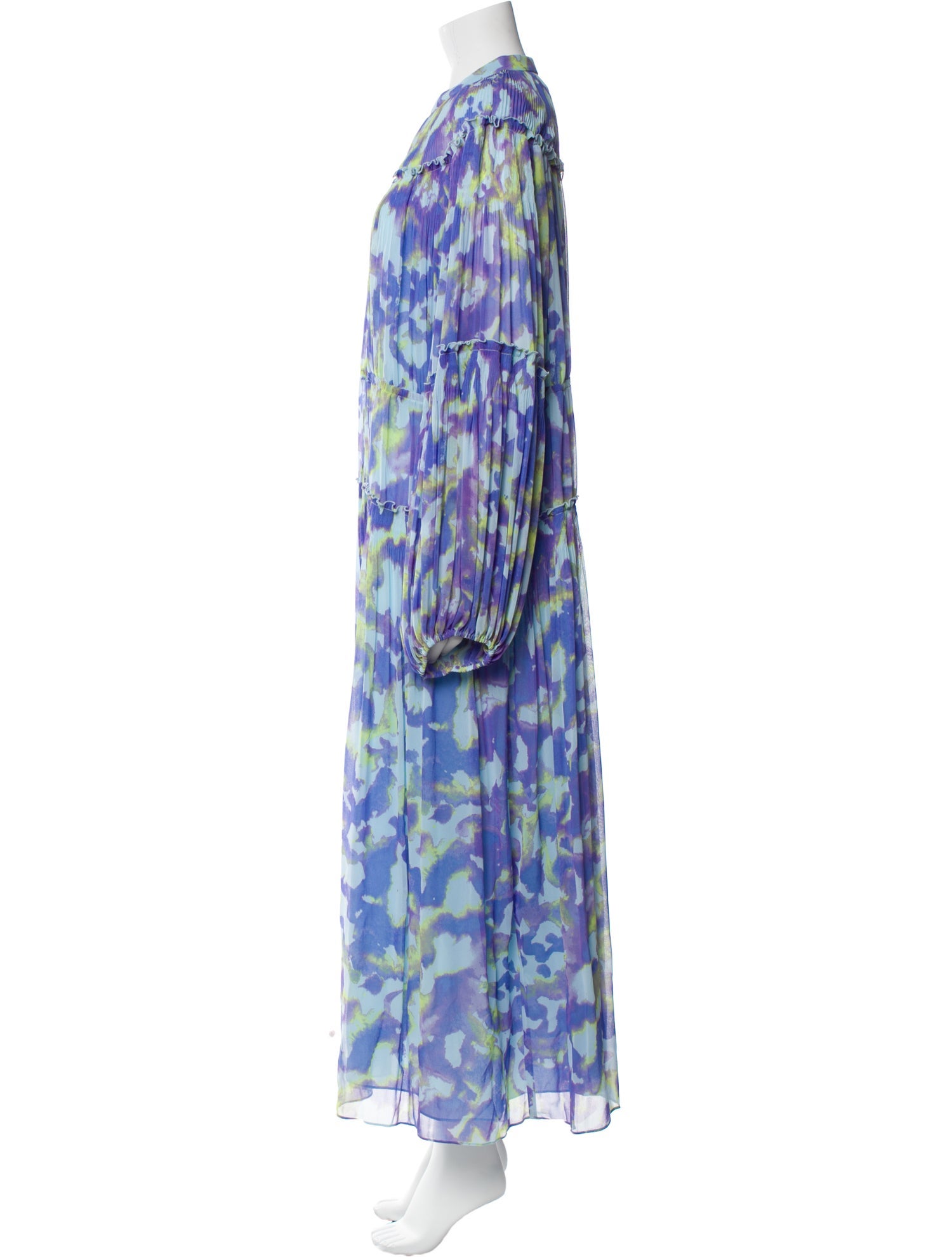 Diane von Furstenberg Floral Print Long Dress