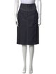 Diane von Furstenberg Whipstitch Trim Knee-Length Skirt