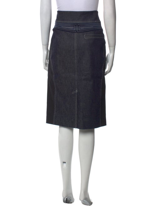 Diane von Furstenberg Whipstitch Trim Knee-Length Skirt