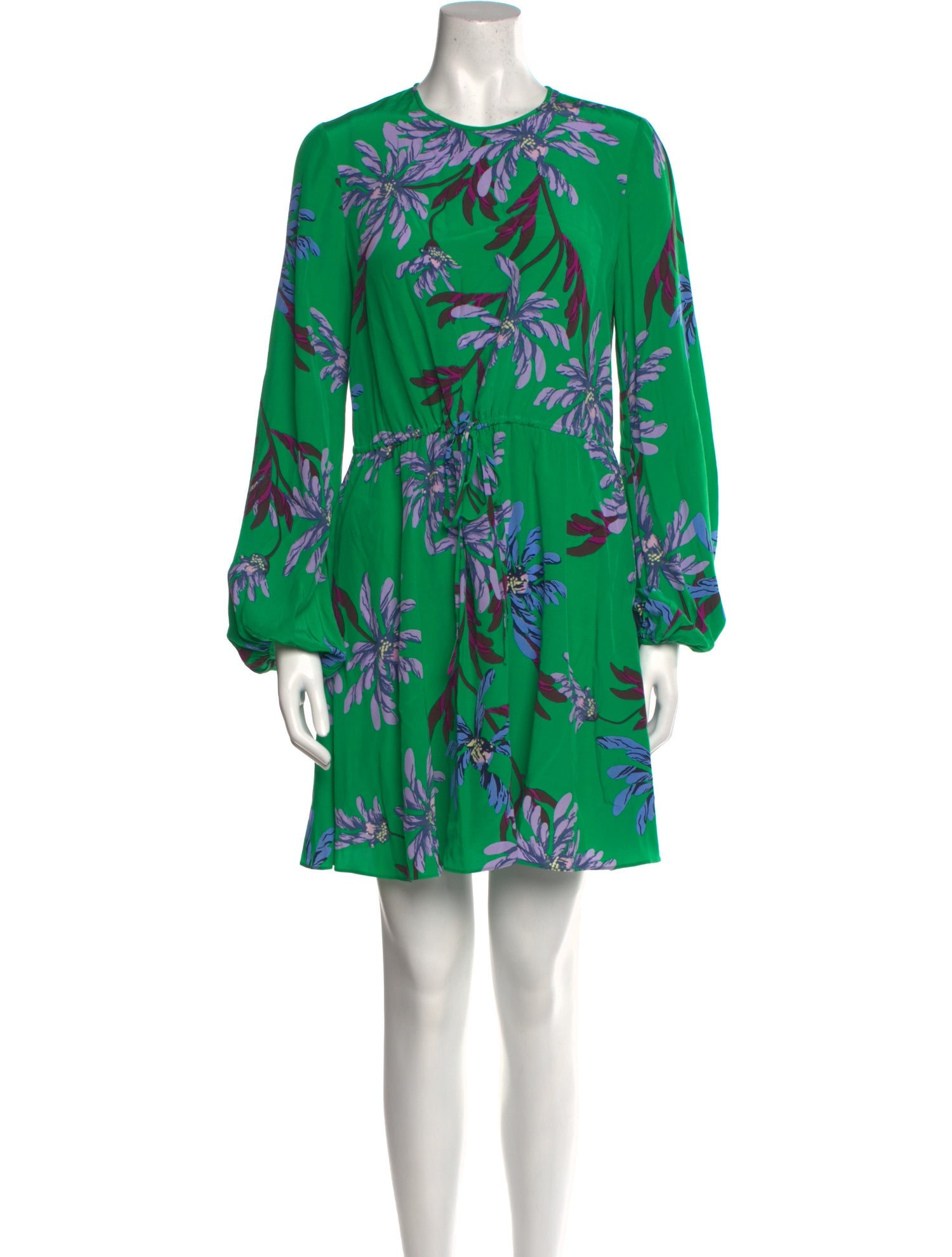 Diane von Furstenberg Floral Print Mini Dress
