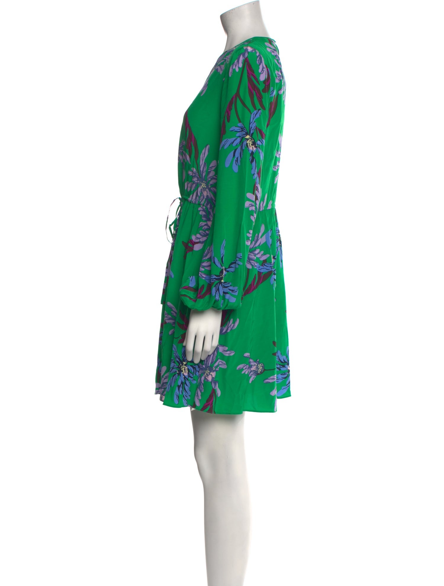 Diane von Furstenberg Floral Print Mini Dress