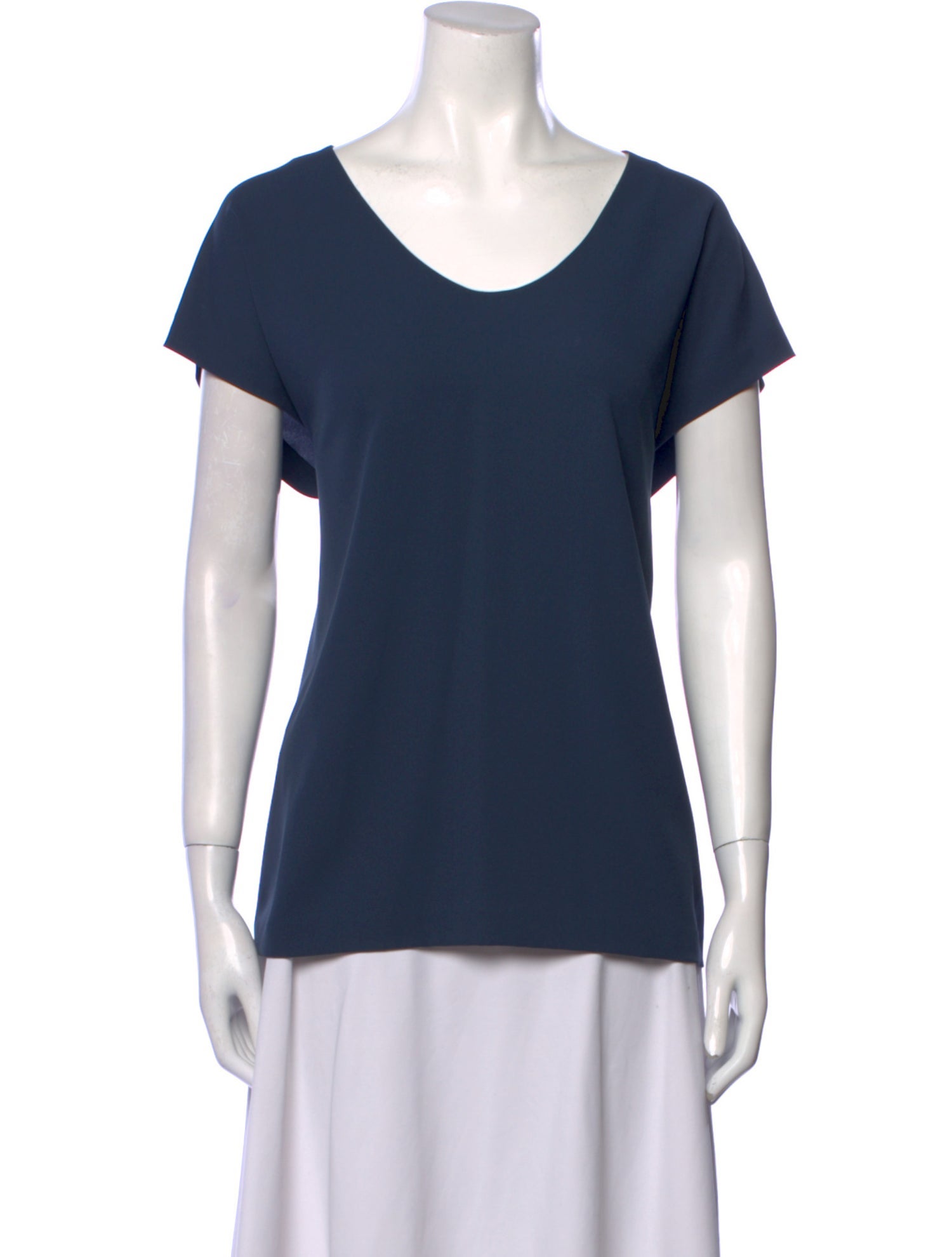 Diane von Furstenberg Scoop Neck Short Sleeve T-Shirt