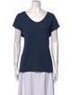 Diane von Furstenberg Scoop Neck Short Sleeve T-Shirt