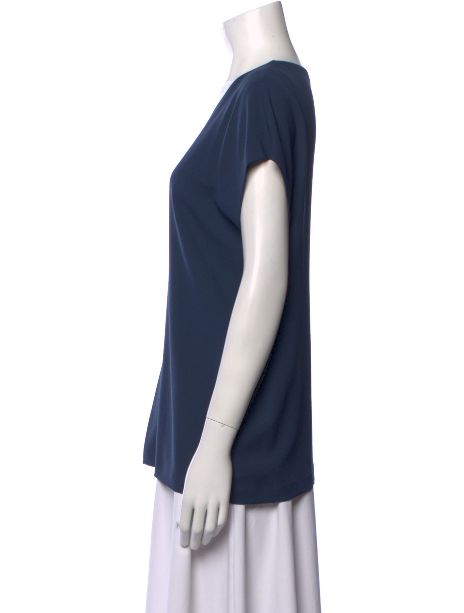 Diane von Furstenberg Scoop Neck Short Sleeve T-Shirt