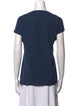Diane von Furstenberg Scoop Neck Short Sleeve T-Shirt