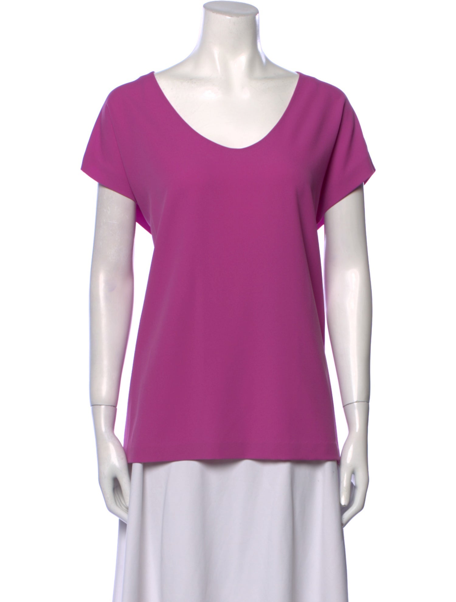 Diane von Furstenberg Scoop Neck Short Sleeve T-Shirt
