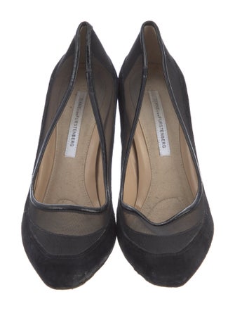 Diane von Furstenberg Mesh Accents Pumps