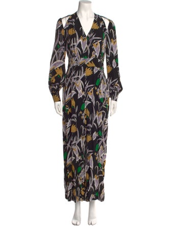 Diane von Furstenberg Silk Printed Jumpsuit