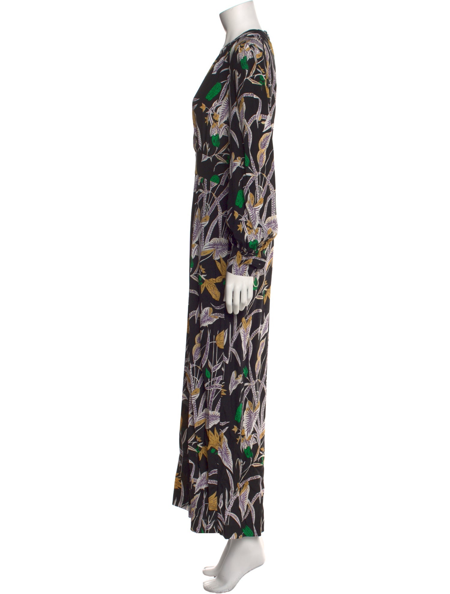 Diane von Furstenberg Silk Printed Jumpsuit