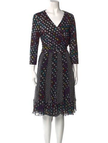 Diane von Furstenberg Dresses Silk Midi Length Dress US 12 | XL