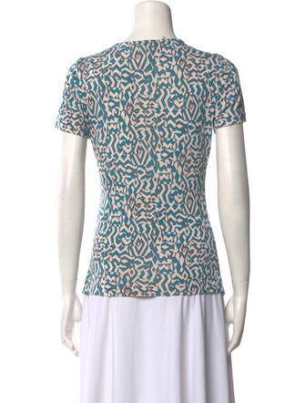 Diane von Furstenberg Silk Printed T-Shirt